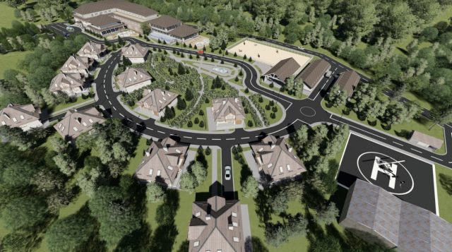 Проект загородного апарт-отеля  территория 25000м2