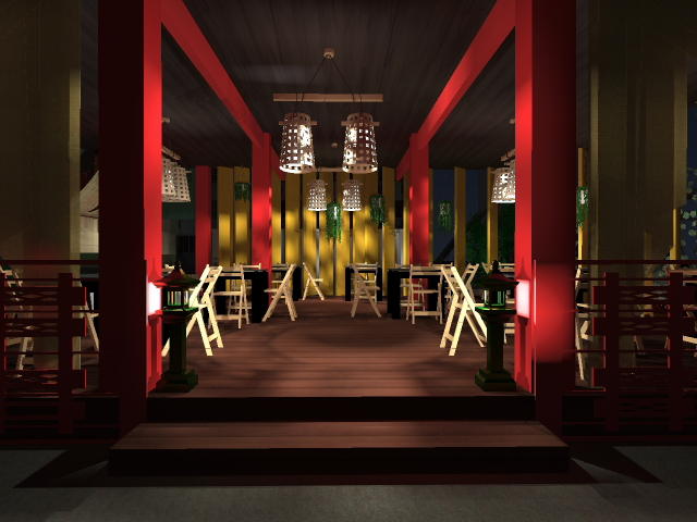 Летняя веранда китайского ресторана 140м2