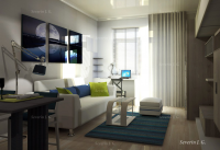 Дизайн-проект квартиры-студии, ЖК Море-2