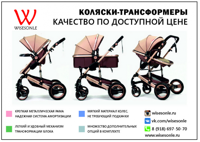 Дизайн рекламной листовки коляски-трансформер