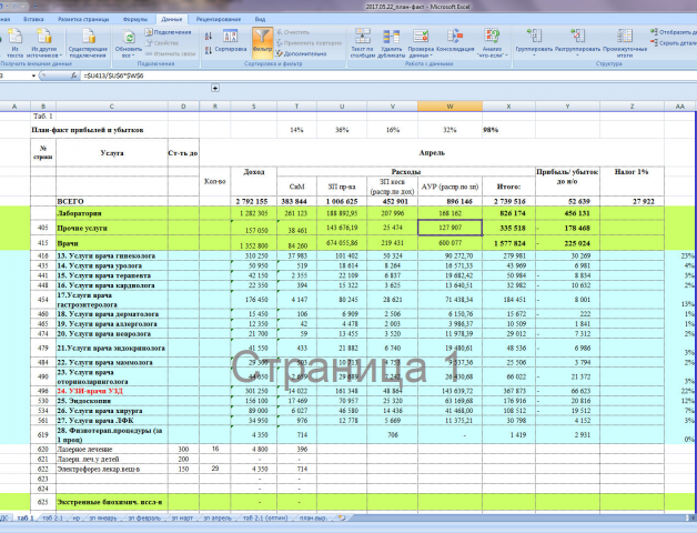 Расчет себестоимости