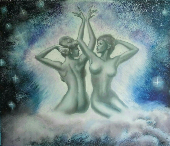 Картина "Созвездие близнецы"
