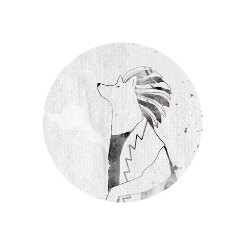 Wolf postcard