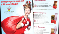 Листовка, посвященная новогодним акциям