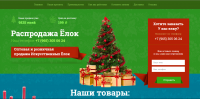 Лейдинг Пейдж для Новая Елка (Word Press)