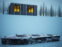 замерзший катерок