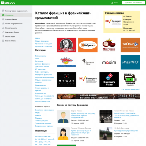 B2B каталог beboss.ru