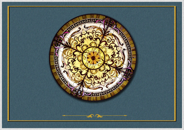 Витраж в стиле TIFFANY
