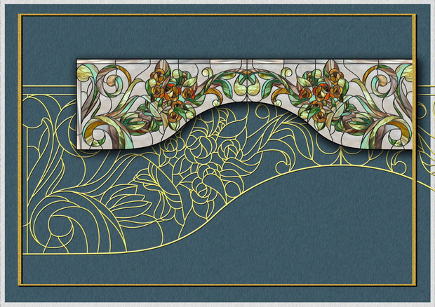 Витраж в стиле TIFFANY