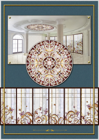 Витраж в стиле TIFFANY