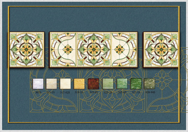 Витраж в стиле TIFFANY