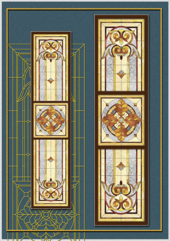 Витраж в стиле TIFFANY