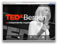 Сайт для конференции TEDxBergen