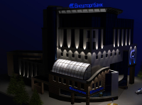 архитектурная подсветка банка (г.Белгород)