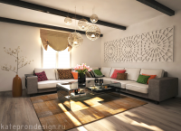 Гостиная в загородном доме