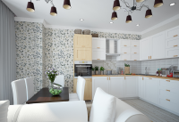 кухня-гостиная в скандинавском стиле