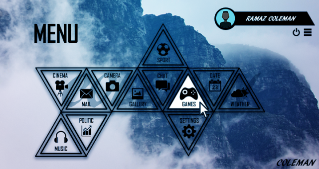 Дизайн интерфейса компьютерного меню