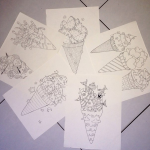 ice-cream coloring book