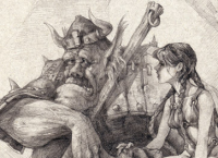рисунок карандашом на тему "Фентези"