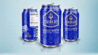 Дизайн для  банки холодного кофе "Trident Coffe"