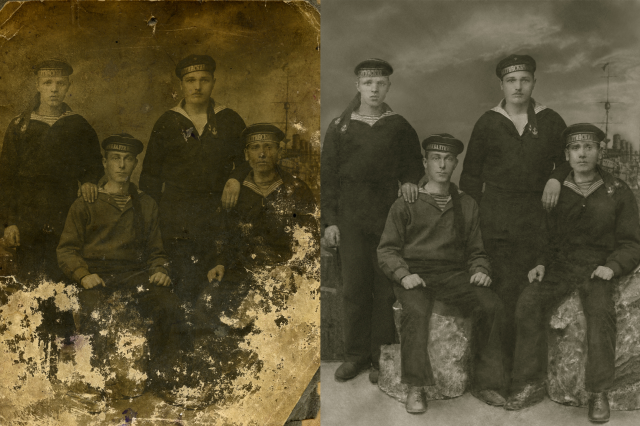 реставрация старой фотографии