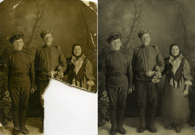 реставрация старой фотографии