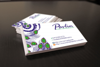Визитная карта (логотип) для студии декорирования "Pavlin"