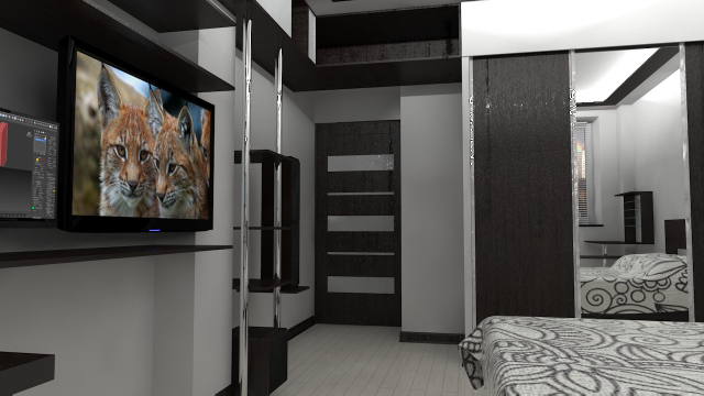 Проект комнаты в 3Ds Max
