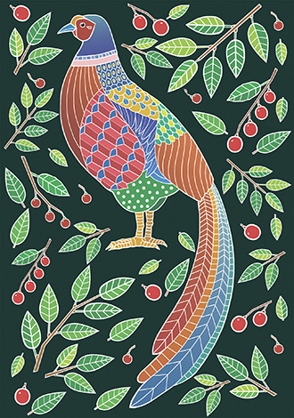 Принт "Лесной фазан"