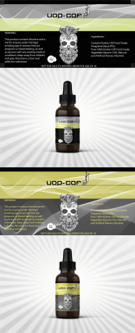 Дизайн этикетки для vape cafe