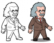 Персонаж Знайка (вектор)