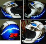 аэрография на мотошлеме