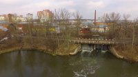 Плотина на реке Уча, в Ивантеевке
