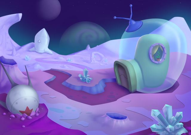 Space game back