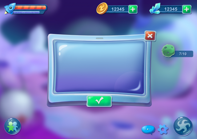 space game GUI