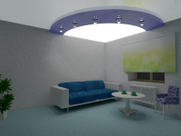 Визуализация натяжного потолка