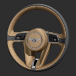 Создание руля управления автомобиля Bentley