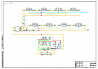 Гидравлическая схема системы охлаждения жидкости