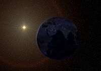 графический симуляторный движок полета в космосе.