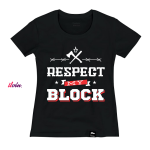 Принт на футболку Respect my block