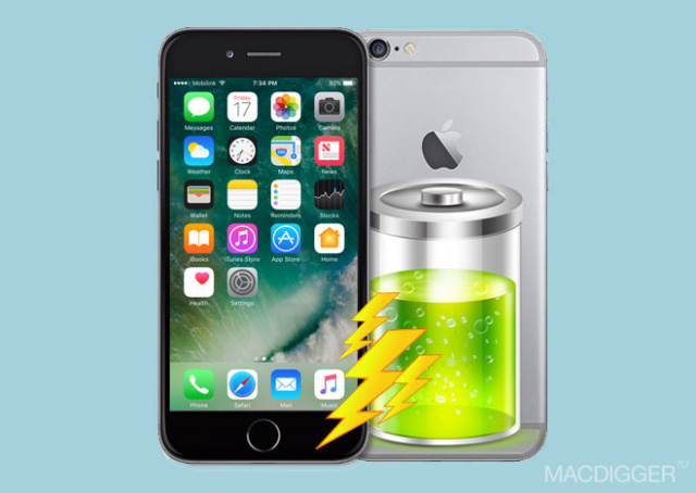 Устройства Apple будет экономить заряд батареи iPhone