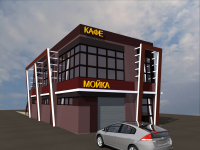 Автомойка с кафе