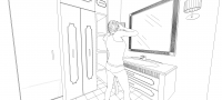 Эскиз ванной комнаты