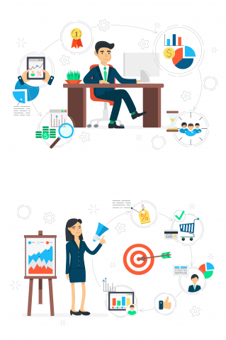 Flat illustrations