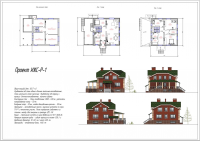 Готовый проект коттеджа