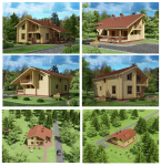 Проект дома из бруса