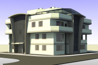 Эскиз 10-ти квартирного жилого дома в Израиле