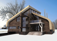 "Дом-парус" - вилла в Подмосковье