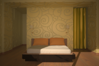 Интерьер спальни "Gold" г. Харьков