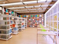 Интерьер библиотеки колледжа, вид - 3